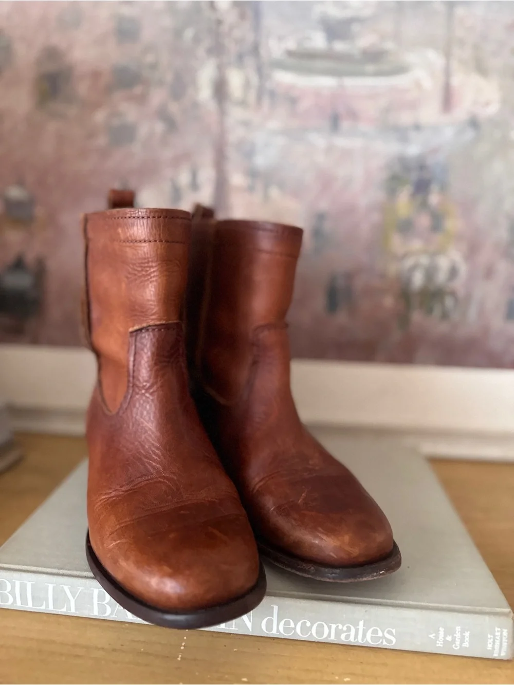 Frye Brown Leather Ankle Boots - Size 7B